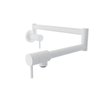 Baril CUI-4295-00L-BB - Single-Hole Wall-Mounted Pot Filler With Two Handles