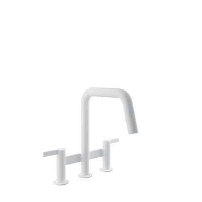 Baril CUI-9220-02L-BB - Bridge Kitchen Faucet With 2-Function Pull-Down Spray