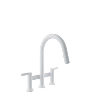 Baril CUI-9320-02L-BB - Bridge Kitchen Faucet With 2-Function Pull-Down Spray