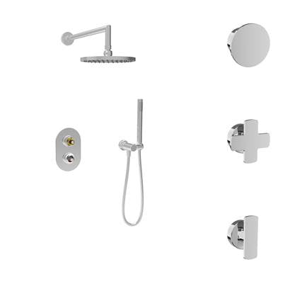 Baril PRO-2891-80-BB - Complete Pressure-Balanced Shower Kit (Without Handle)