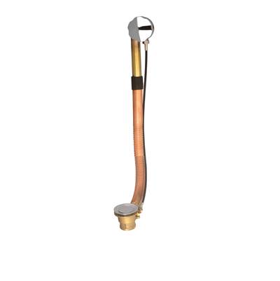 Baril REN-2007-10-BB - Turn Control Cable-Operated Brass Bath Waste And Overflow Drain