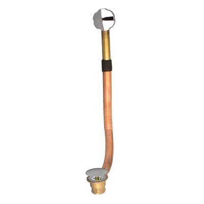 Baril REN-2008-14-BB - Brass Bath Push-Button Waste And Overflow Drain