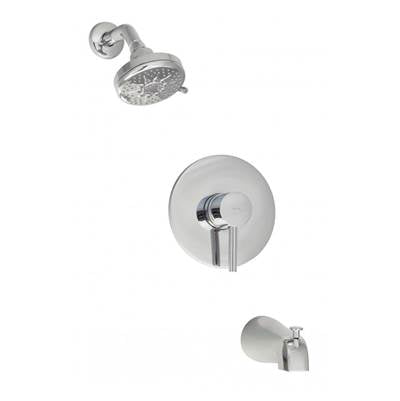 Baril Pro O15-9139-W3-CC - Pressure Balanced Shower Faucet With Shower Head And Tub Filler