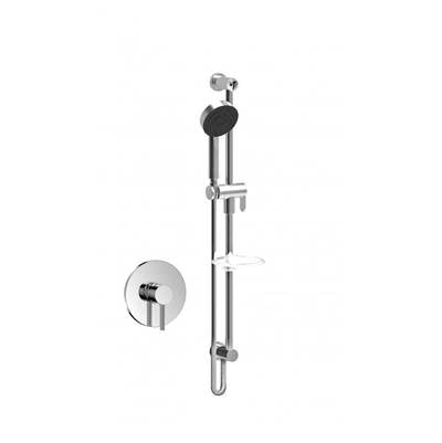 Baril Pro O15-9149-W9-CC - Pressure Balanced Shower Faucet With Sliding Rail Shower Set