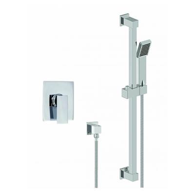 Baril Pro O25-9139-W7-CC - Pressure Balanced Shower Faucet With Sliding Rail Shower Set