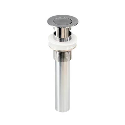 Baril Pro REN-8412-42-CC - Push-Button Lavatory Brass Pop-Up Drain (With Overflow)