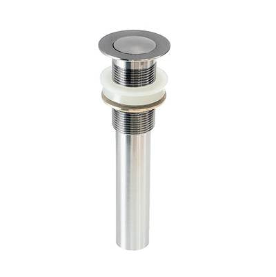 Baril Pro REN-8413-42-CC - Push-Button Lavatory Brass Pop-Up Drain (Without Overflow)