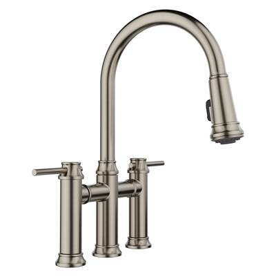Blanco 443273 - Blanco Empressa Bridge 1.5 Gpm Satin Platinum