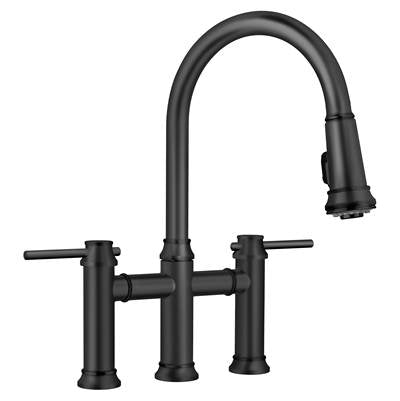 Blanco 443024 - Blanco Empressa Bridge 1.5 Gpm Matte Black