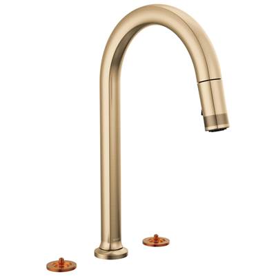 Brizo 62506LF-GLLHP-L - Arc Spout 2H Pull-Down Widespread