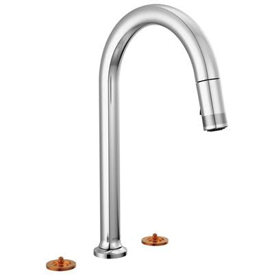 Brizo 62506LF-PCLHP-L - Arc Spout 2H Pull-Down Widespread