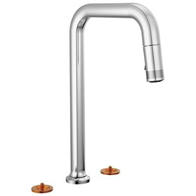 Brizo 62507LF-PCLHP-L - Square Spout 2H Pull-Down Widespread