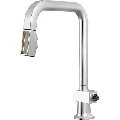 Brizo 63023LF-PCWDLHP - Pull-Down Faucet With Square Spout - Les