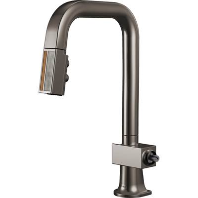 Brizo 63923LF-BNXWDLHP - Pull-Down Prep Faucet With Square Spout
