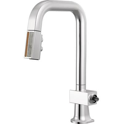 Brizo 63923LF-PCWDLHP - Pull-Down Prep Faucet With Square Spout