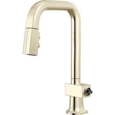 Brizo 63923LF-PNLHP - Pull-Down Prep Faucet With Square Spout