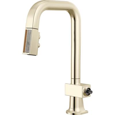 Brizo 63923LF-PNWDLHP - Pull-Down Prep Faucet With Square Spout