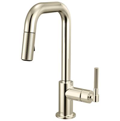 Brizo 63953LF-PN - Pull-Down Prep Faucet With Square Spout