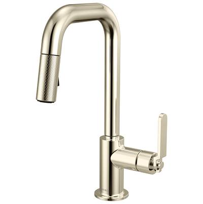 Brizo 63954LF-PN - Pull-Down Prep Faucet With Square Spout