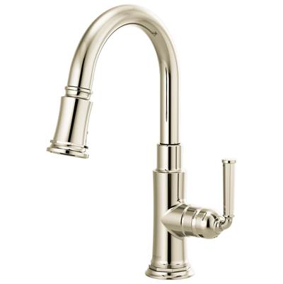 Brizo 63974LF-PN - Single Handle Pull-Down Prep Kitchen Faucet