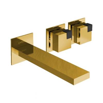 Carimali OCB2502ESTBGMB - Ocube Wall-Mounted Washbasin Mixer