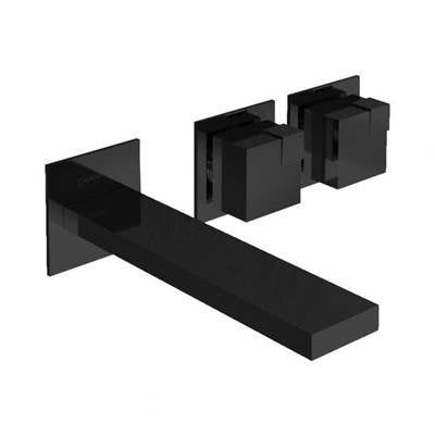 Carimali OCB2502ESTMB - Ocube Wall-Mounted Washbasin Mixer