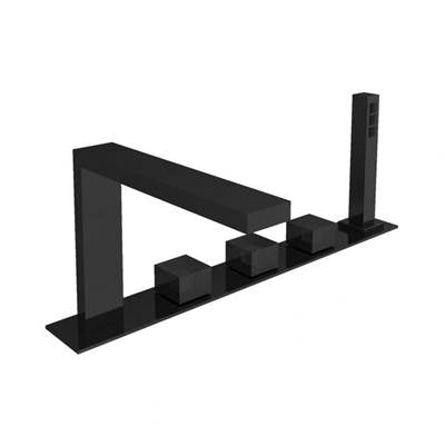 Carimali OCB6501MB - Ocube 5-Hole Bath Tub Mixer