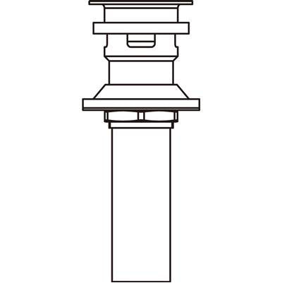 Delta 33W576PN - Push Pop-Up Assembly