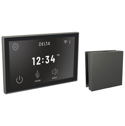 Delta 5CH-550L-KS-PR - Steamscape Linear Square Delu Xe Package Black Stainless