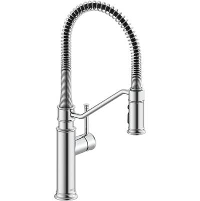 Delta 983LF - Pulldown Industrial Spring Kitchen Faucet