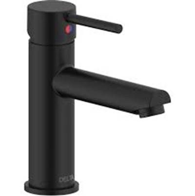 Delta 560LF-BL-PP-LPU - Single Handle Lavatory Faucet Matte Black Less Pop Up
