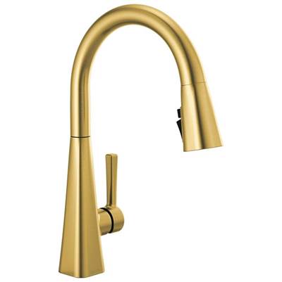 Delta 19802Z-GB-DST - Lenta Brushed Gold Kitchen Pulldown