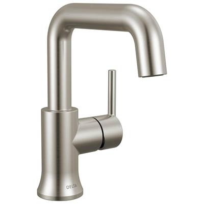 Delta 554HAR-SS-DST - Single Handle Bathroom Faucet - High Arc