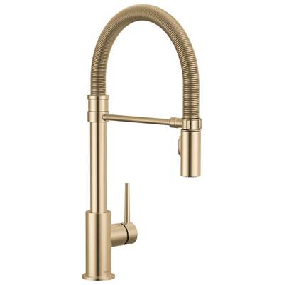 Delta 9659-CZ-DST - Pull-Down Kitchen Faucet 1L N Faucet With Spring Spout