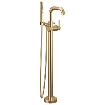 Delta T4754-CZFL - Free Standing Tub Filler - Lever - Bent