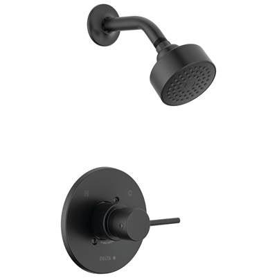 Delta T14259-BL-PP - Round Contemporary Shower Only Pp