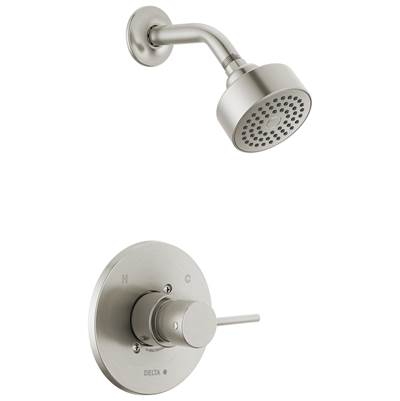 Delta T14259-SS-PP - Round Contemporary Shower Only Pp