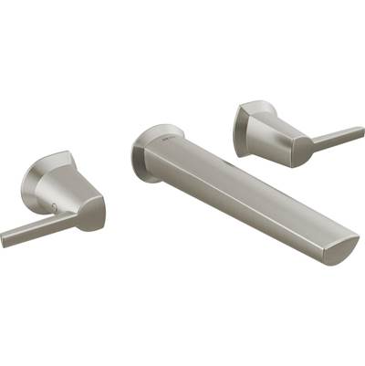 Delta T3571LF-SS-PR-WL - Two Handle Wall Mount Bathroom Faucet