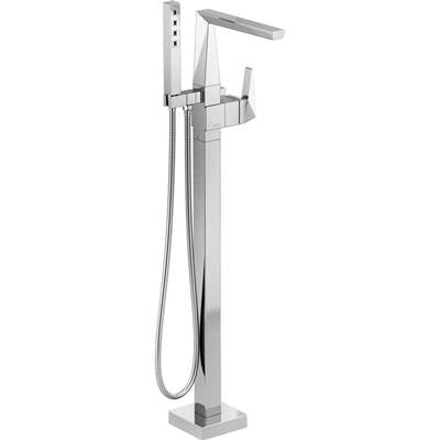 Delta T4743-PR-FL - Floor Mount Tub Filler Trim