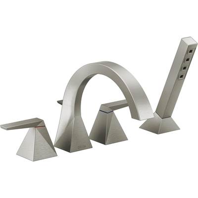 Delta T4746-SS-PR - 4-Hole Roman Tub W/ Handshower Trim