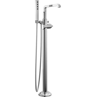 Delta T4789-PR-LHP-FL - Floor Mount Tub Filler Trim