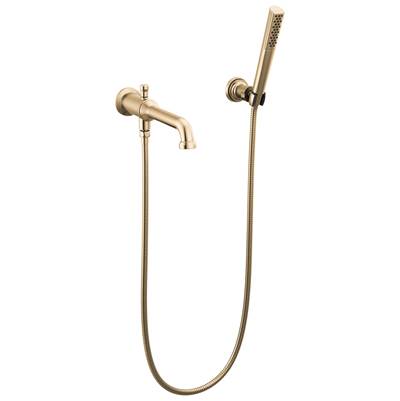 Delta T5784-CZ-PR-LHP-WL - Wall Mount Tub Filler Trim With Hand Sho