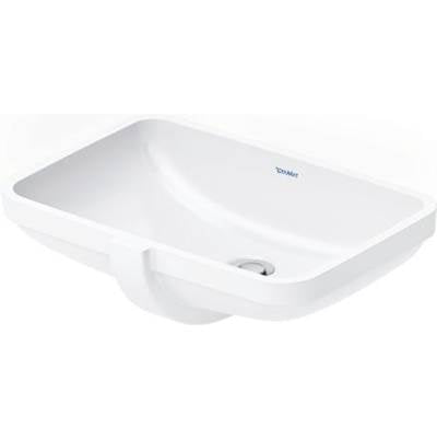 Duravit 03954900172 - Duravit No.1 19 1/4" Rectangular Undermount Sink In White With Overflow