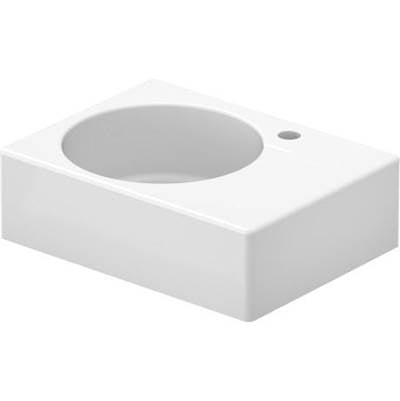 Duravit 0684600011 - Duravit Design Classics 24 1/4" Rectangular Wall Mounted Sink In White With Single Faucet Hole And With Overflow