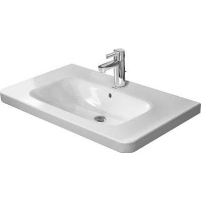 Duravit 2320800087 - Duravit Durastyle 30 1/2" Rectangular Wall Mounted Sink In White With Widespread Faucet Holes And With Overflow