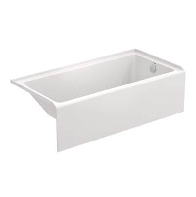 Duravit 700653000000090 - Duravit No.1 60" X 30" Rectangular Alcove Bathtub In White Acrylic With Right Drain, Drain Sold Separately, Ada Compliant