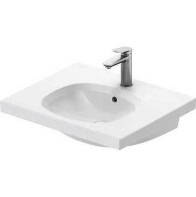 Duravit 238760AA00 - Duravit Aurena 23 5/8" Rectangular Wall Mounted Sink In White With Single Faucet Hole And With Overflow