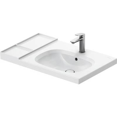 Duravit 239480AA00 - Duravit Aurena 31 3/4" Rectangular Wall Mounted Sink In White With Single Faucet Hole And With Overflow