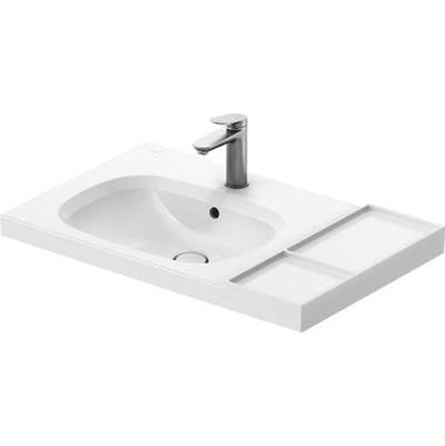Duravit 239580AA00 - Duravit Aurena 31 3/4" Rectangular Wall Mounted Sink In White With Single Faucet Hole And With Overflow