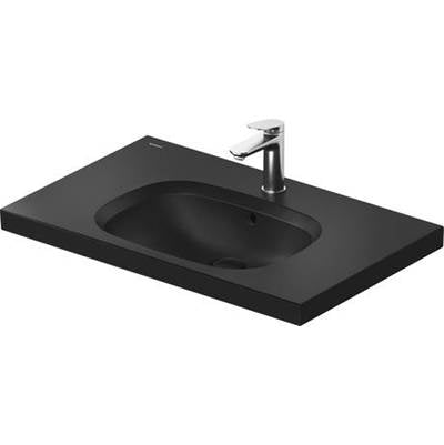 Duravit 238780AF00 - Duravit Aurena 30 1/2" Rectangular Wall Mounted Sink In Matte Black With Single Faucet Hole And With Overflow
